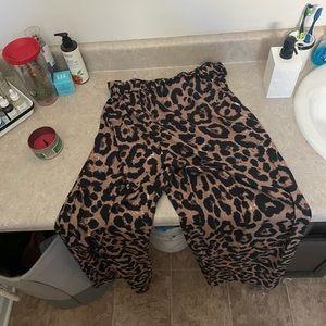 Tag is worn off good condition cheetah flare/desss pants from a boutique